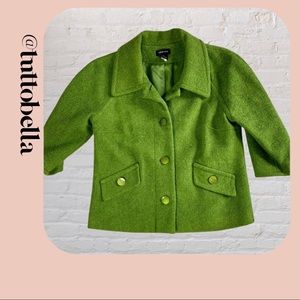 Spense Marled Wool 3/4 Sleeve Jacket Size Small